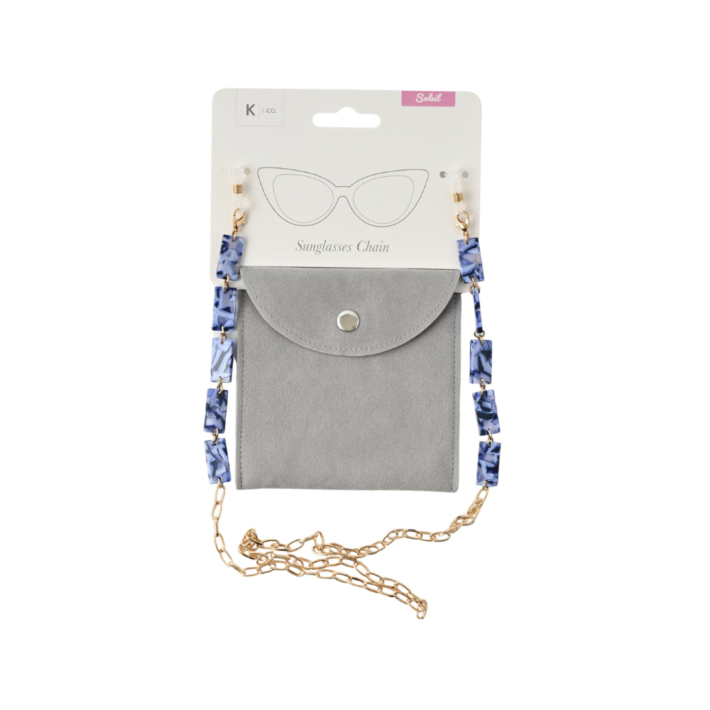 Soleil Series Sunglass Chain - BLUE BEADS CHAIN